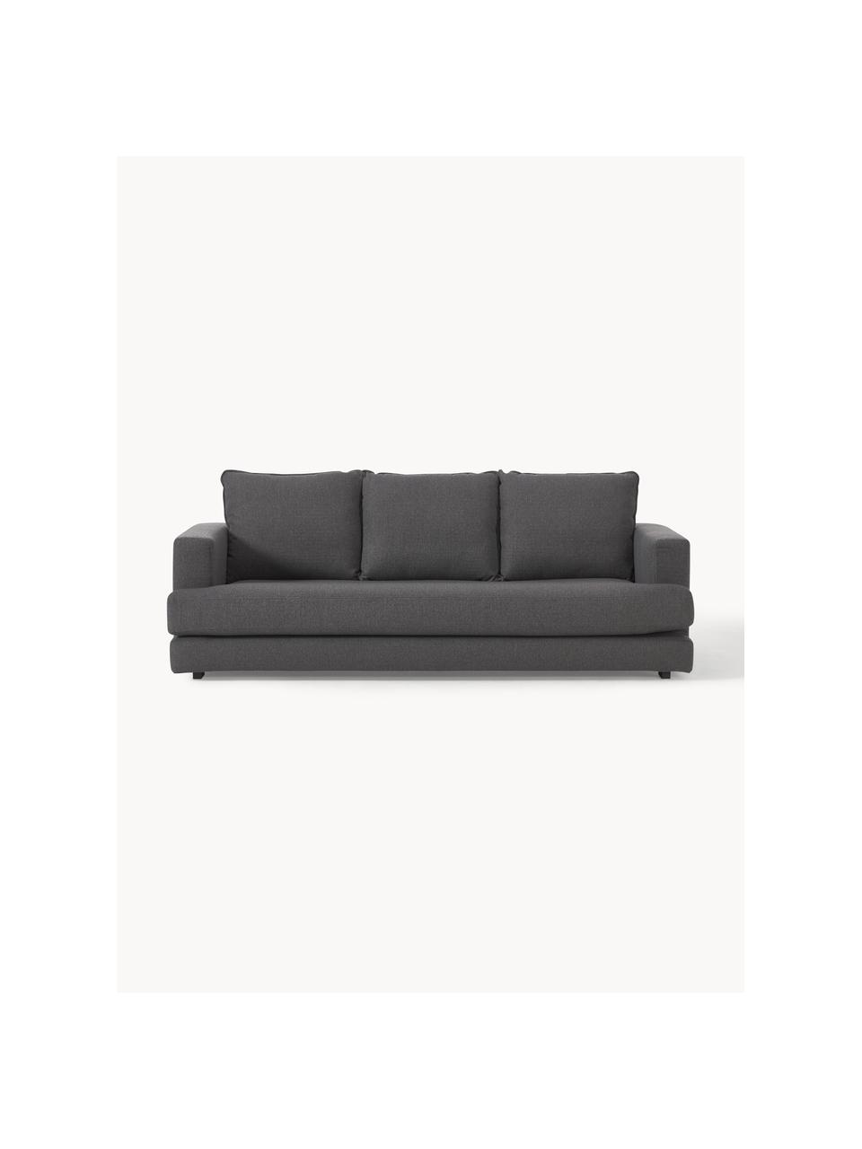 Sofa Tribeca (3-Sitzer), Bezug: 100 % Polyester Der hochw, Gestell: Massives Kiefernholz, Füße: Massives Buchenholz, lack, Webstoff Anthrazit, B 228 x T 104 cm