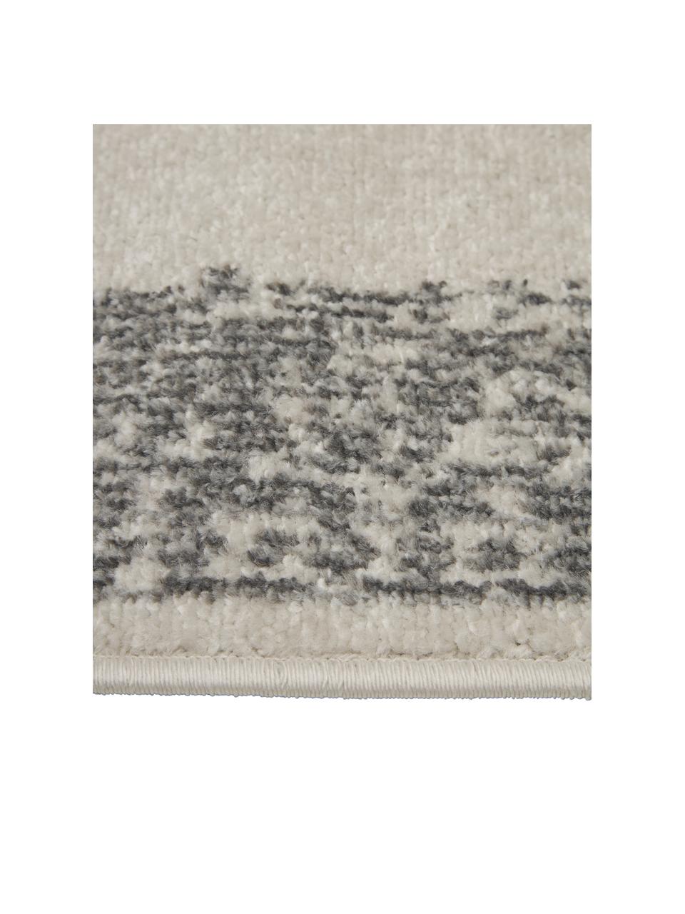 Alfombra corredor de interior/exterior Everly, estilo vintage, 100% polipropileno, Gris, An 80 x L 200 cm