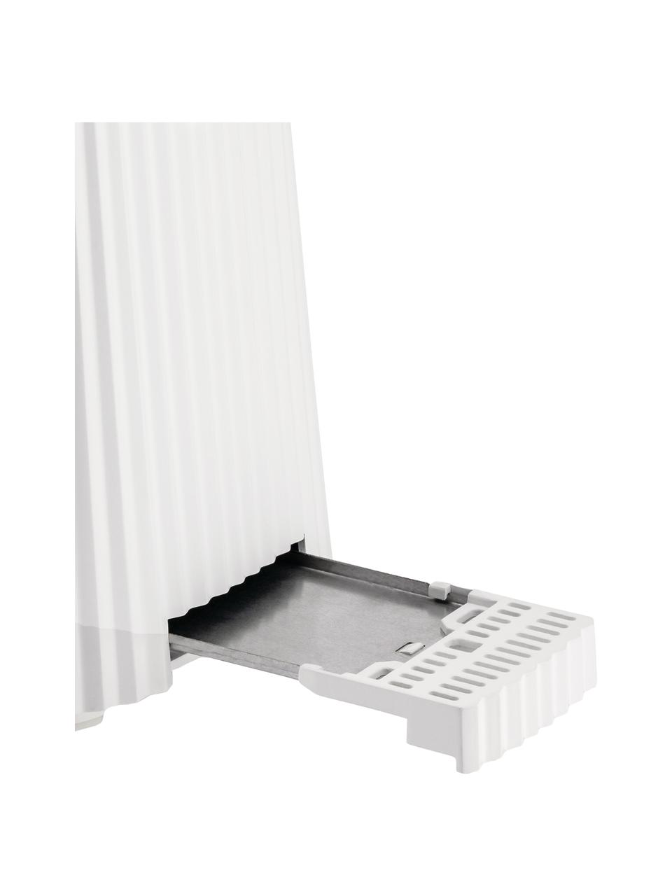 Toaster Plissé mit strukturierter Oberfläche, Thermoplastisches Harz, Off White, B 34 x T 19 cm