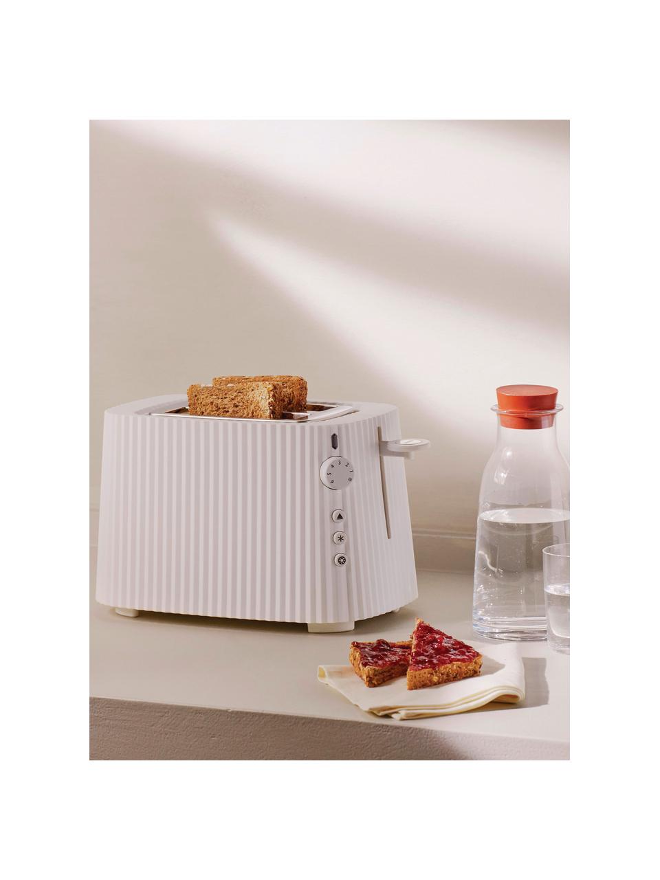 Toaster Plissé, Thermoplastisches Harz, Off White, B 34 x T 19 cm