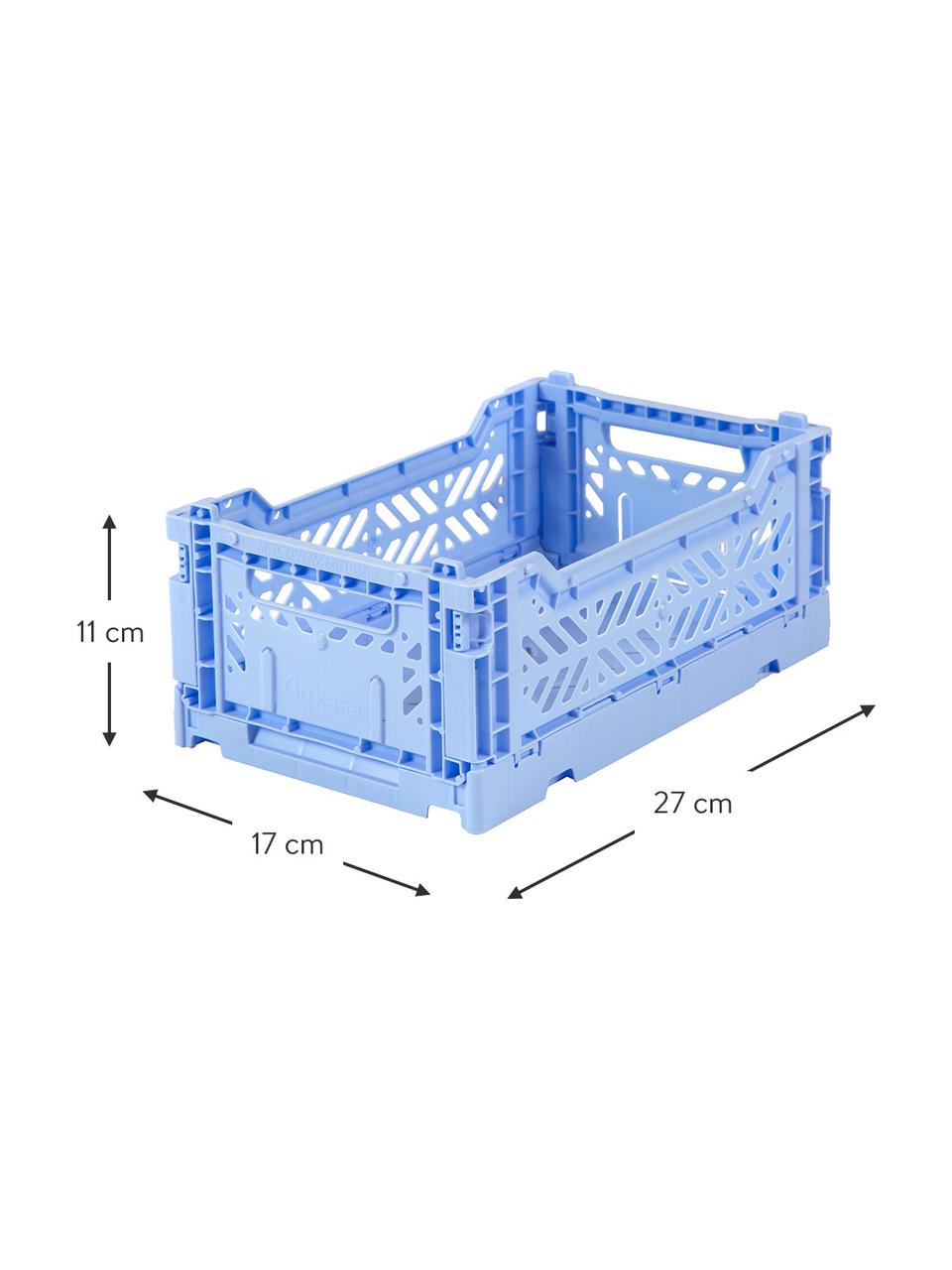 Caja plegable Baby Blue, Plástico, Azul, An 27 x Al 11 cm