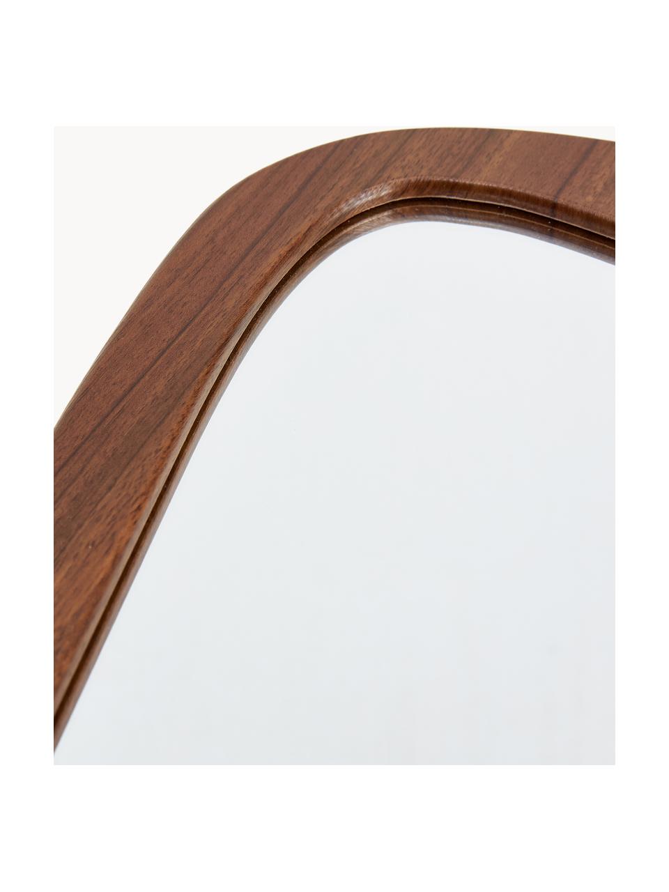 Nástěnné zrcadlo May, Tmavé dřevo, Š 40 cm, V 67 cm