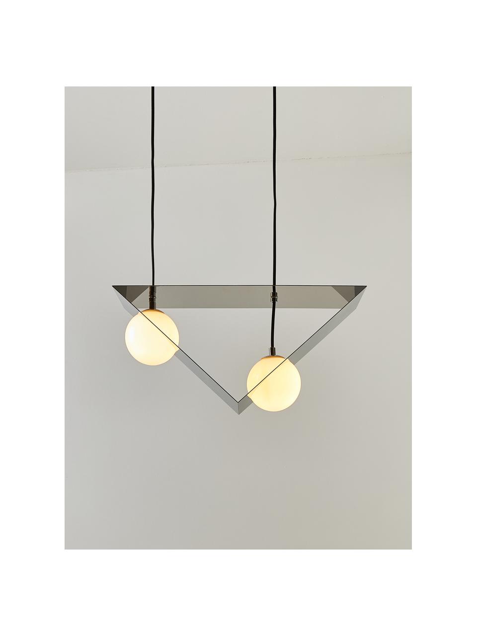 Lampa wisząca Lewis, Odcienie chromu, S 50 x G 13 cm