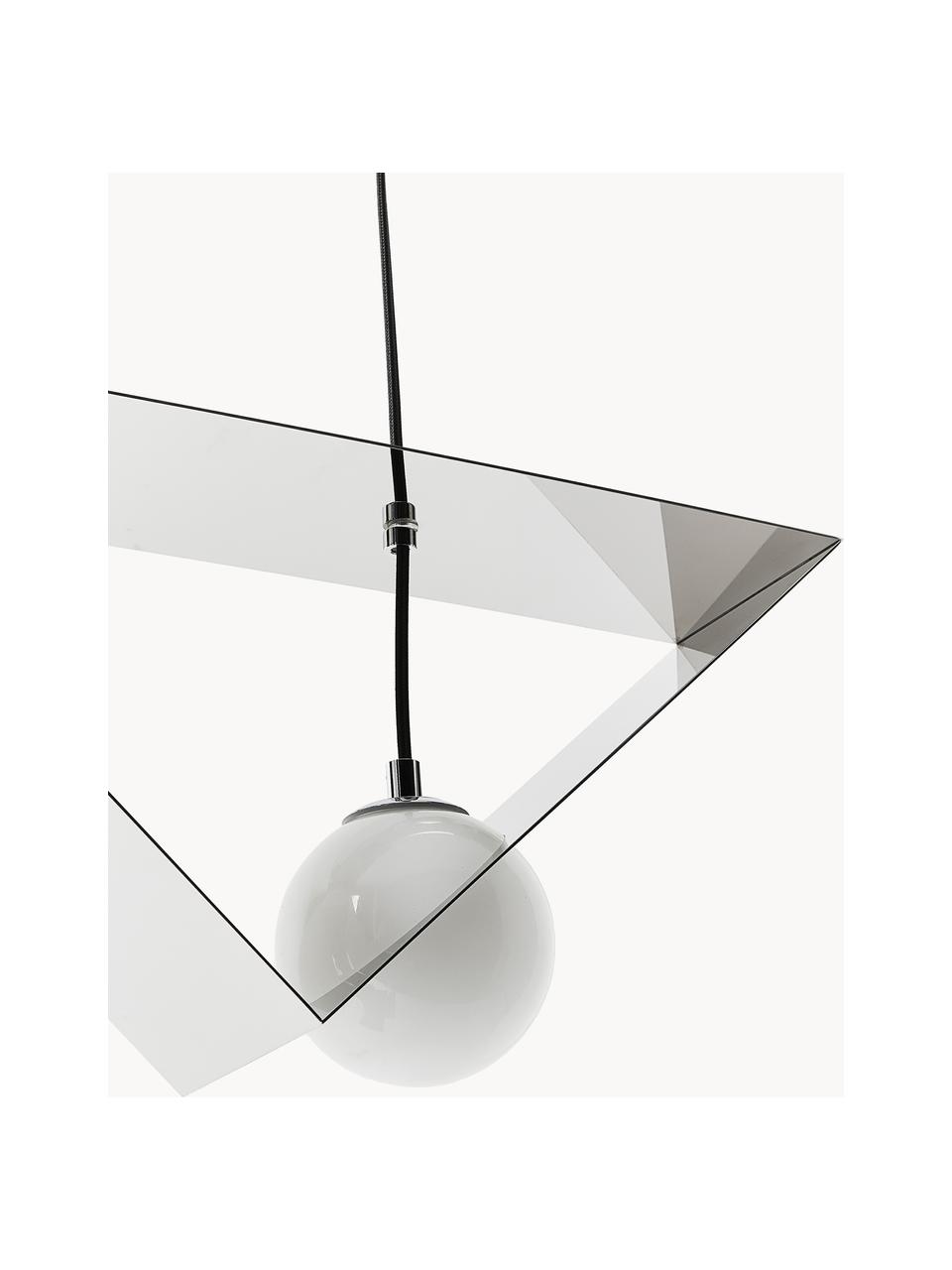 Lampa wisząca Lewis, Odcienie chromu, S 50 x G 13 cm