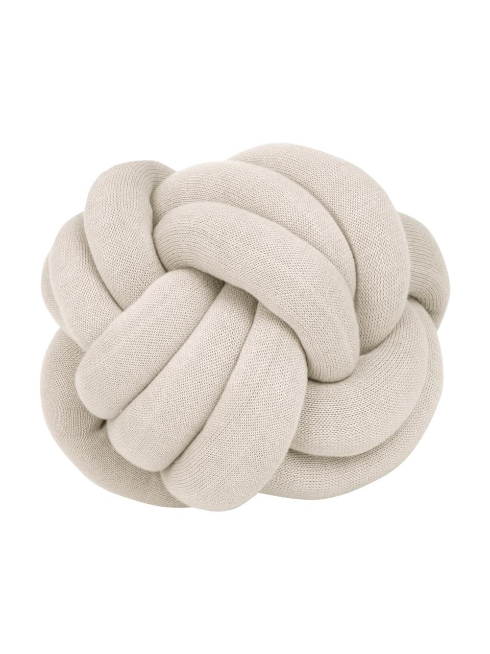 Cojín nudo Twist, Beige claro, Ø 30 cm