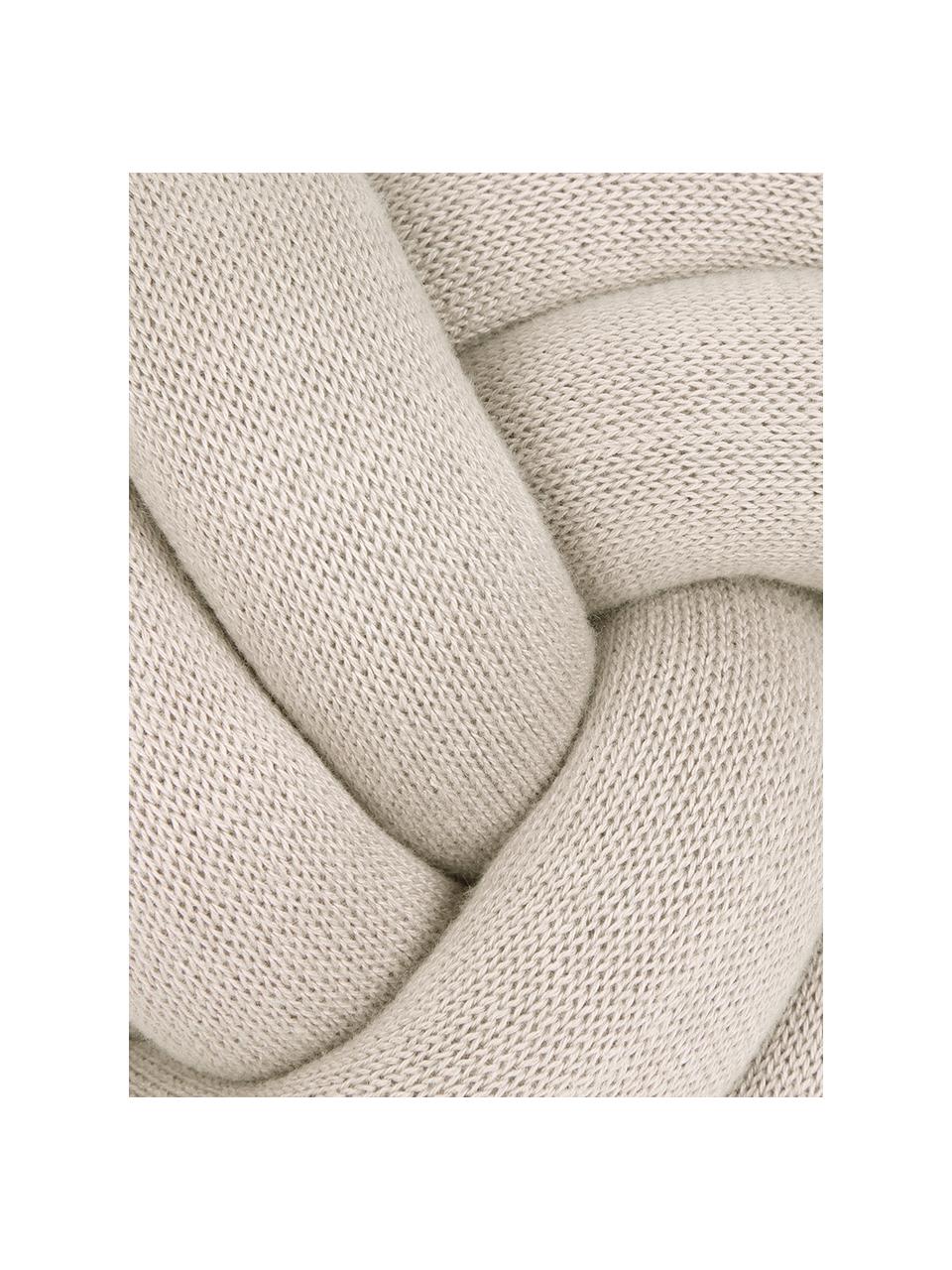Uzlový vankúš Twist, Svetlobéžová, Ø 30 cm