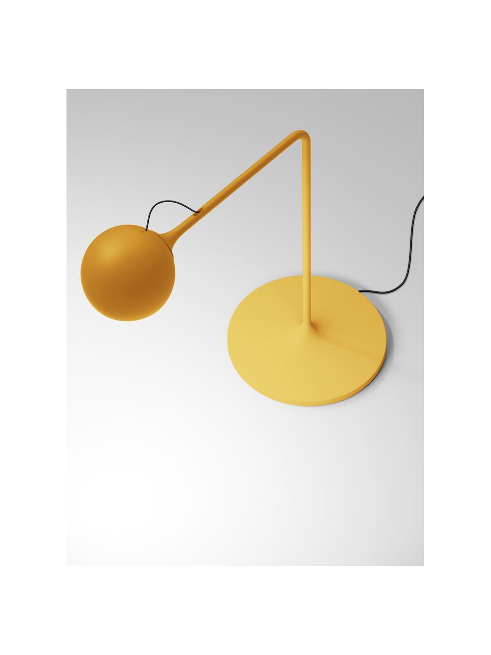 Stmievateľná nastaviteľná stolová LED lampa Ixa, Slnečná žltá, Š 40 x V 42 cm