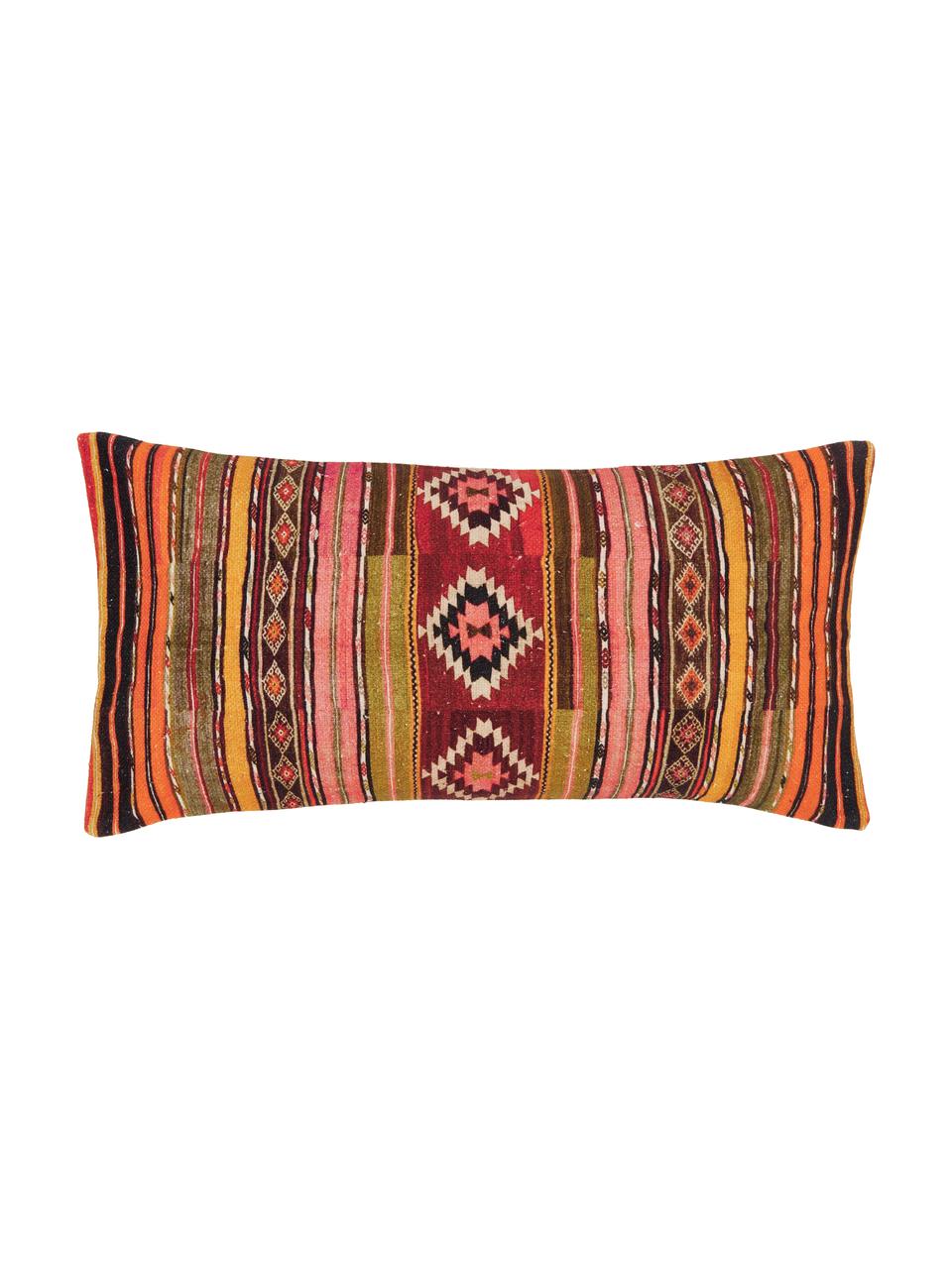 Housse de coussin rectangulaire ethnique Kusa, Multicolore