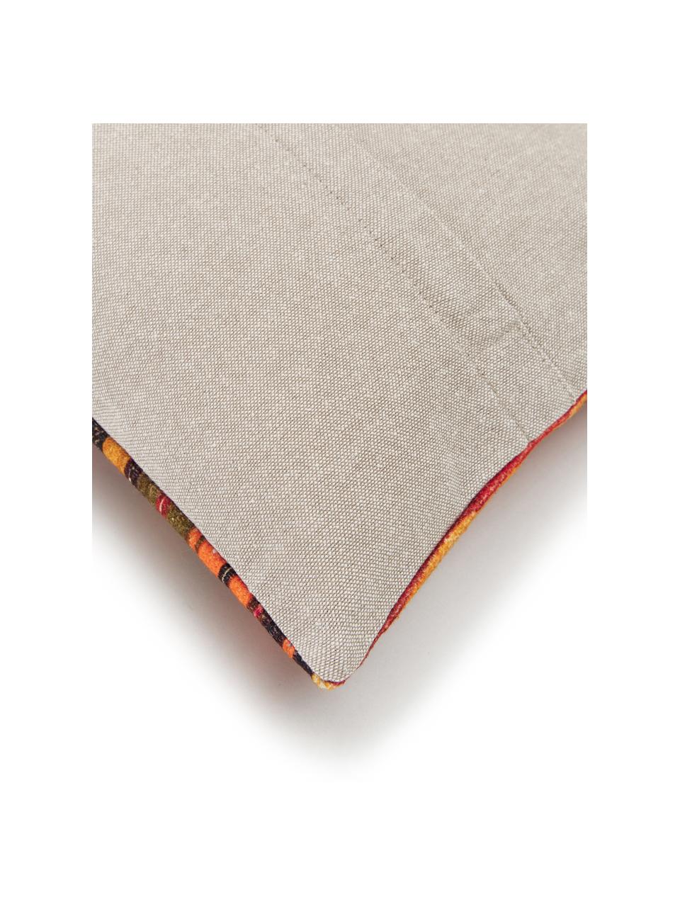 Kussenhoes Kusa met ethnopatroon, 100% katoen, Multicolour, 30 x 60 cm