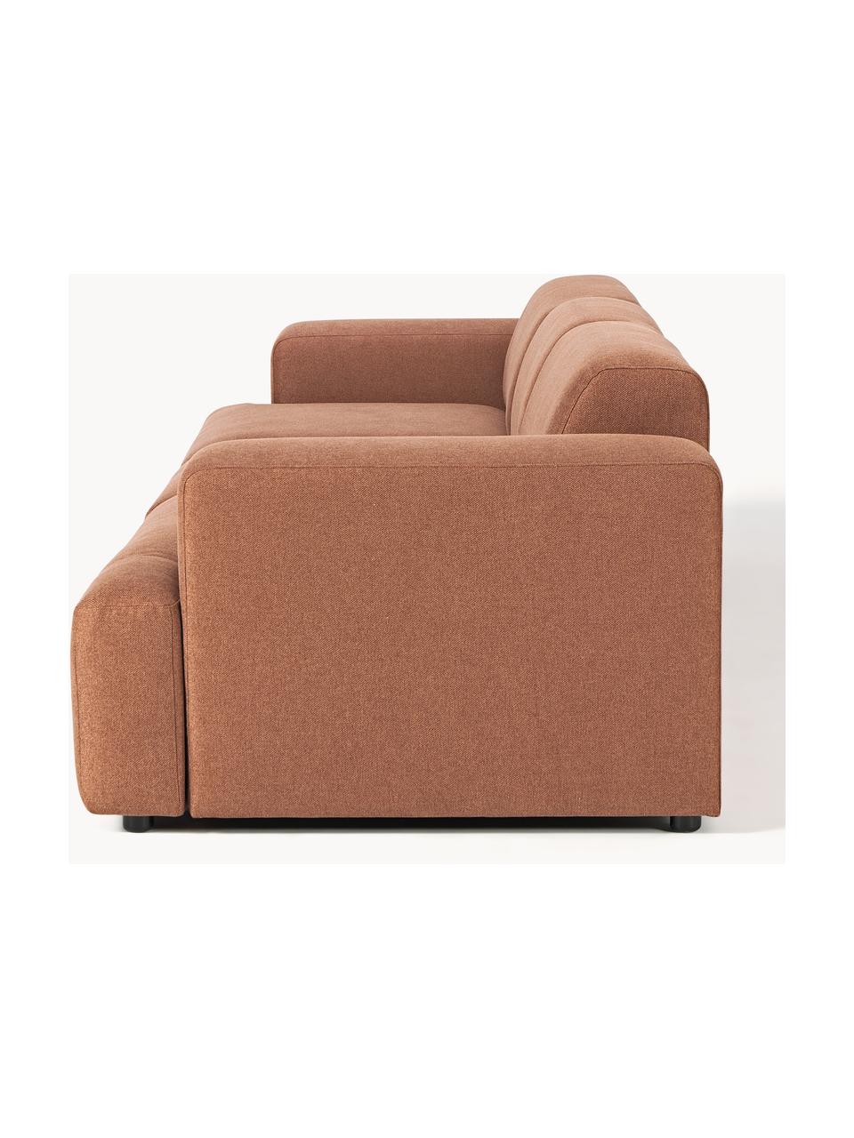 Sofa Melva (4-Sitzer), Bezug: 100 % Polyester Der strap, Gestell: Massives Kiefern- und Fic, Webstoff Nougat, B 319 x T 101 cm