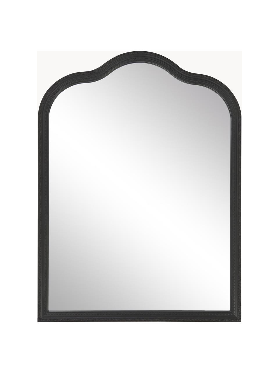 Barokke wandspiegel Muriel, Lijst: massief hout, gecoat, Zwart, B 90 x H 120 cm