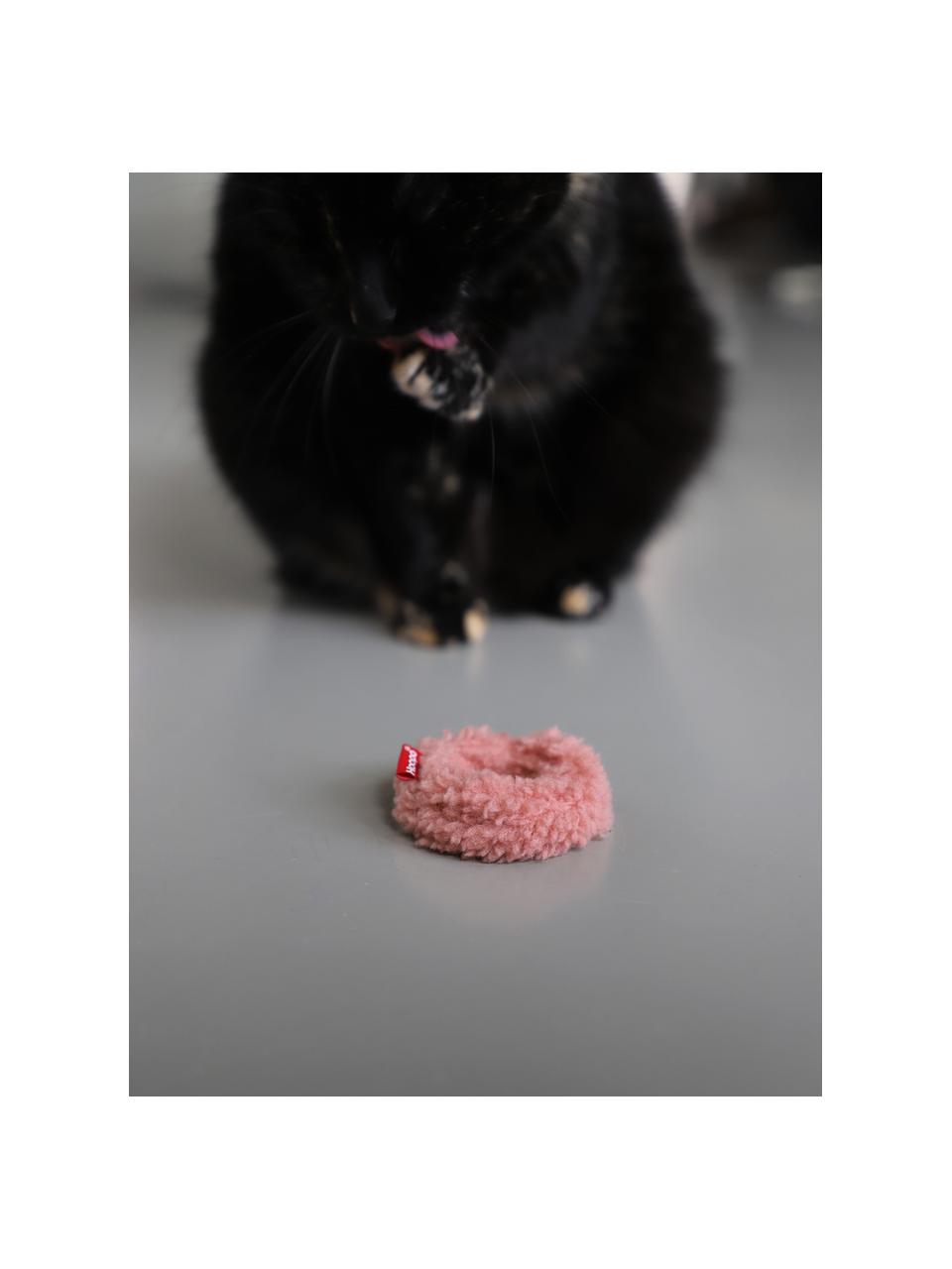 Jouets pour chat Mini Donuts, 3 élém., Gris, blanc cassé, vieux rose, Ø 5 x haut. 3 cm