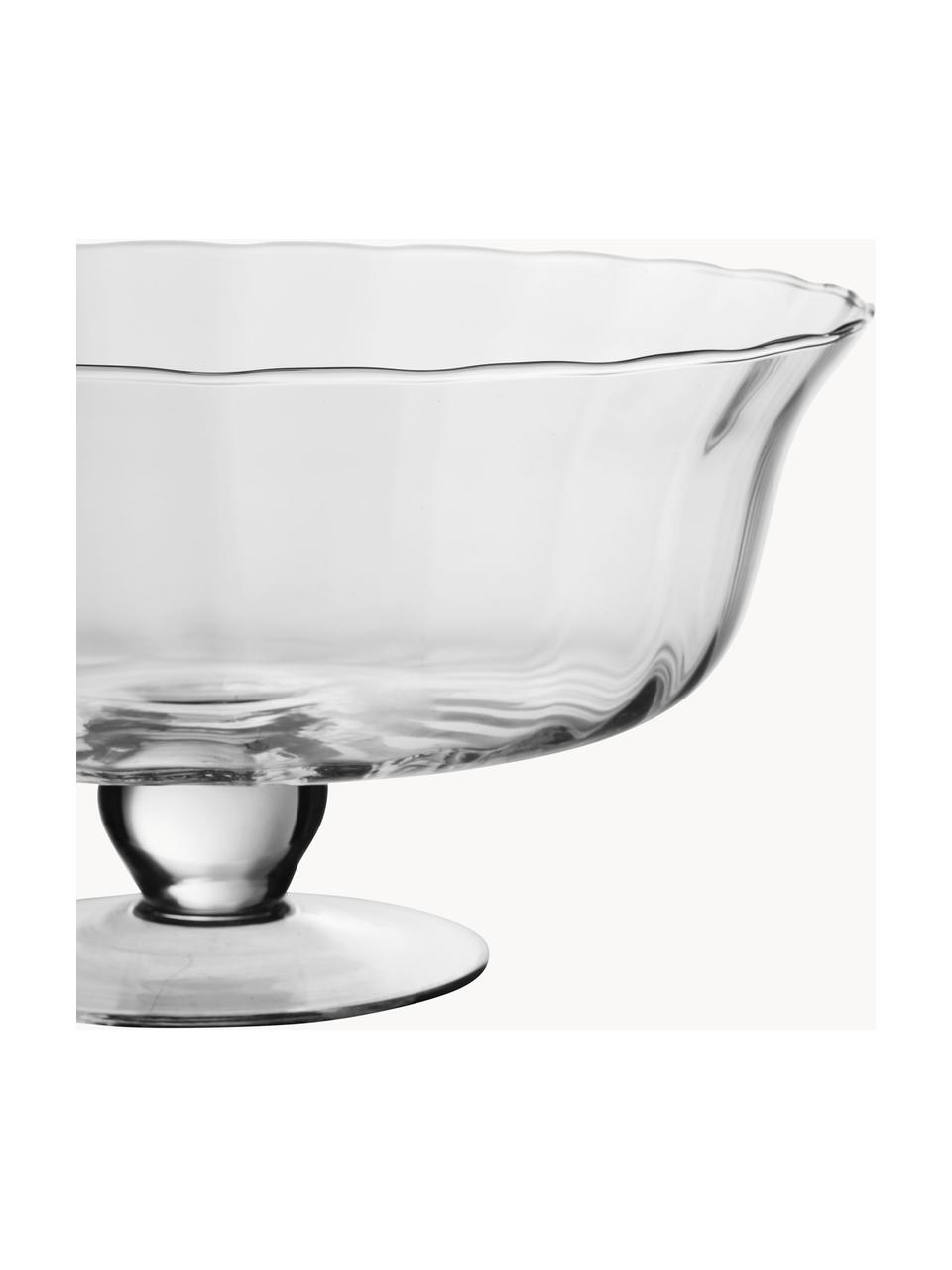 Coupe à fruits à pied Praline, Verre, Transparent, Ø 28 x haut. 14 cm