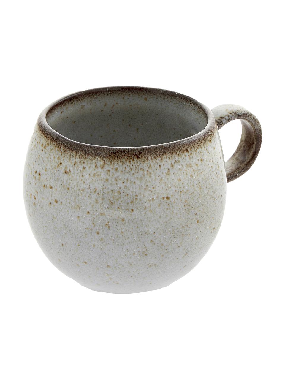 Ručne vyrobená šálka Sandrine, Kamenina, Odtiene sivej, Ø 10 x V 10 cm, 400 ml