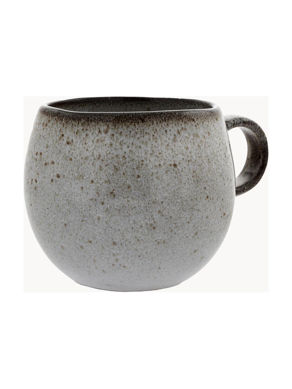 Tasse artisanale Sandrine, Grès cérame, Grège, chiné, Ø 10 x haut. 10 cm, 400 ml