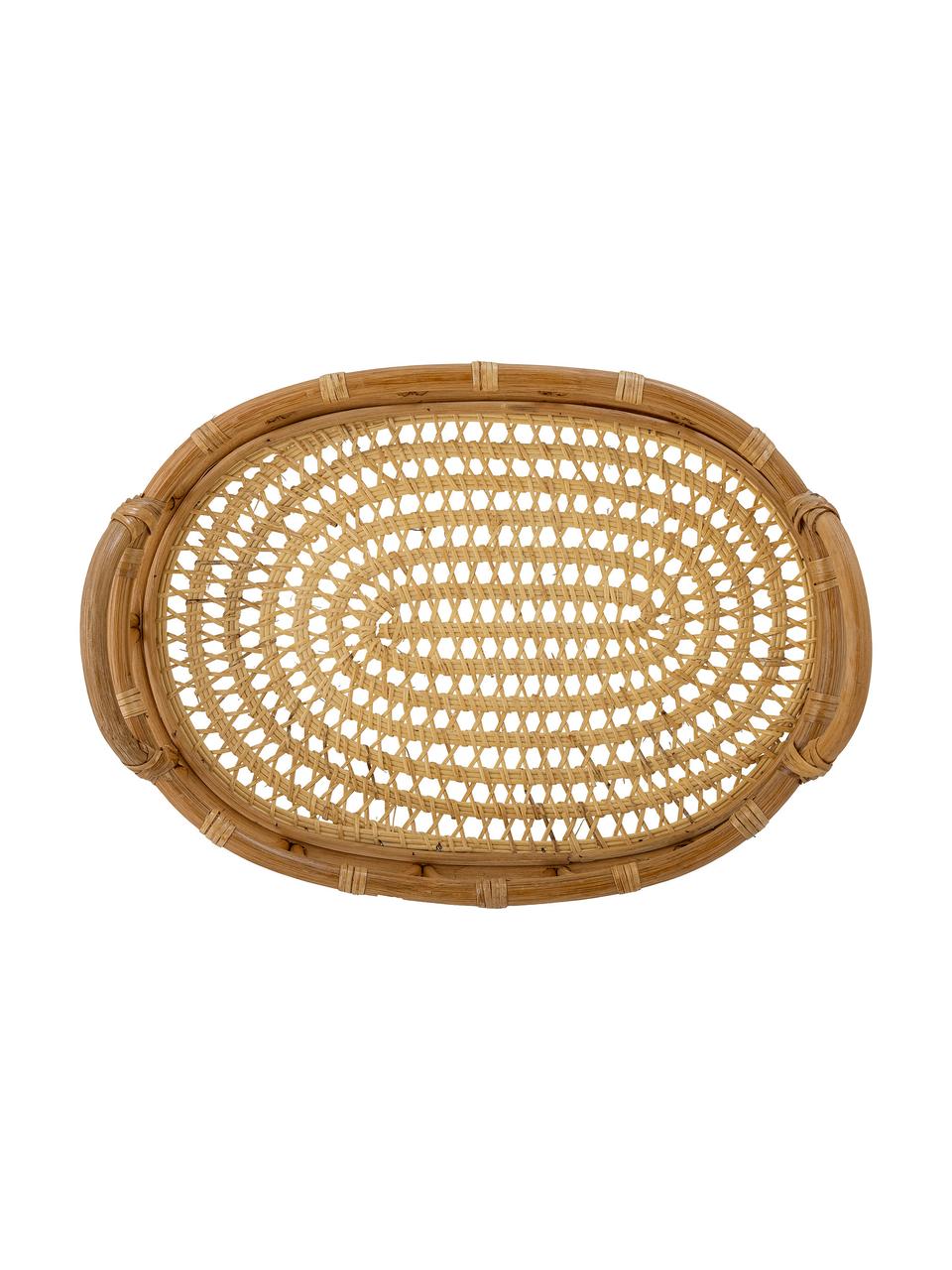 Rotan dienblad Eea, L 45 x B 32 cm, Rotankleurig, Lichtbruin, L 45 x B 32 cm