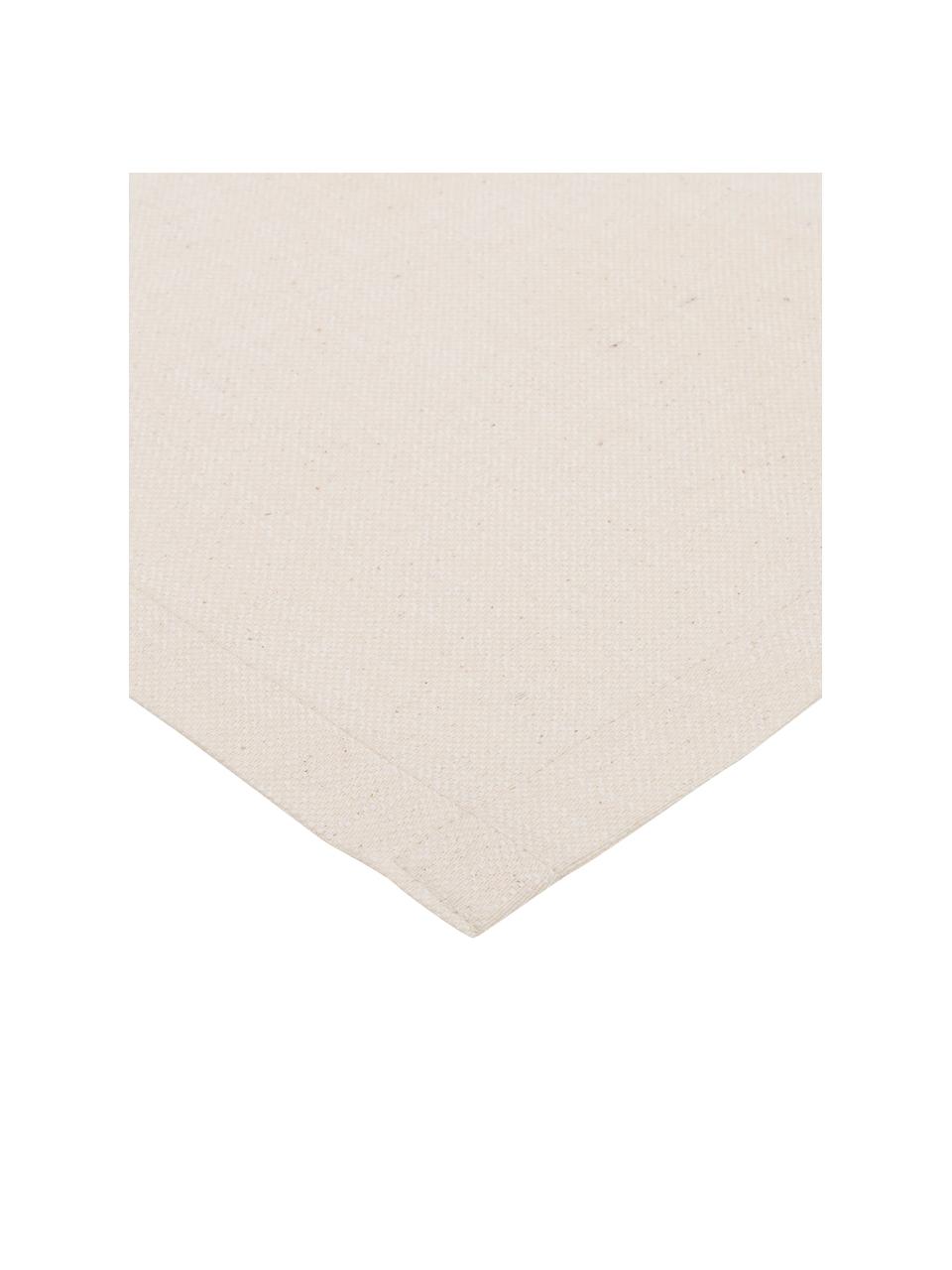 Tischläufer Riva aus Baumwollgemisch in Beige, 55% Baumwolle, 45% Polyester, Beige, 40 x 150 cm