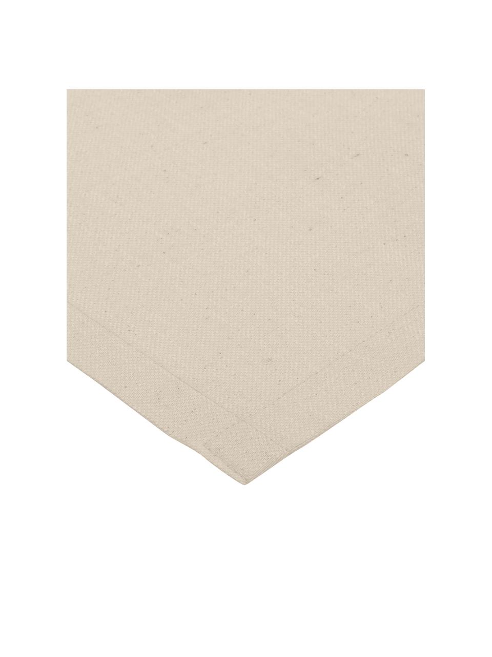 Tischläufer Riva aus Baumwollgemisch in Beige, 55% Baumwolle, 45% Polyester, Beige, B 40 x L 150 cm