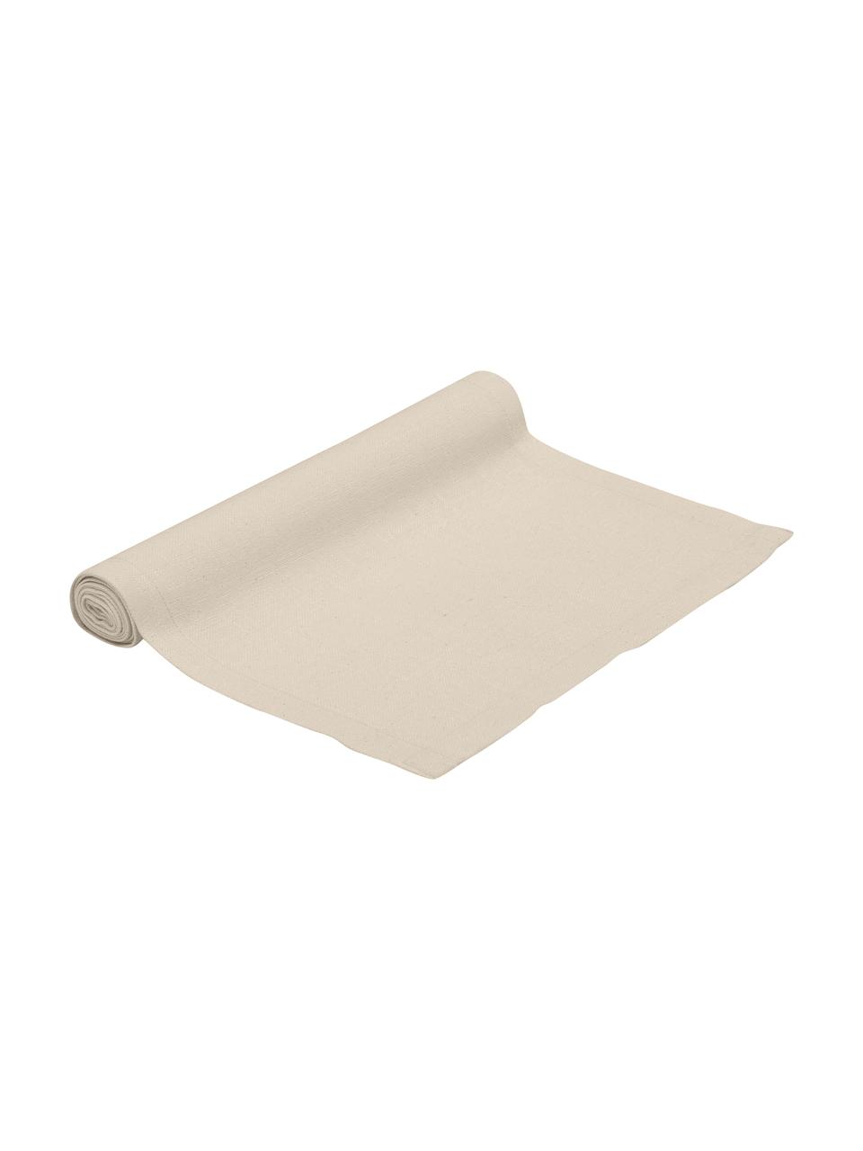 Runner in misto cotone Riva, 55% cotone, 45% poliestere

Il materiale utilizzato in questo prodotto è testato per le sostanze nocive e certificato secondo lo STANDARD 100 by OEKO-TEX® 14.HIN.40536 HOHENSTEIN HTTI, Beige, Larg. 40 x Lung. 150 cm