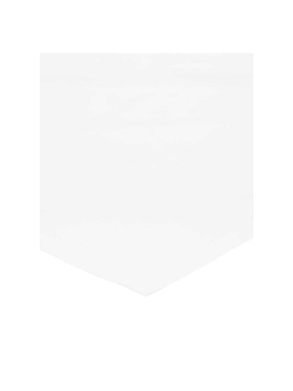 Drap plat en percale de coton Elsie, Blanc, larg. 240 x long. 300 cm