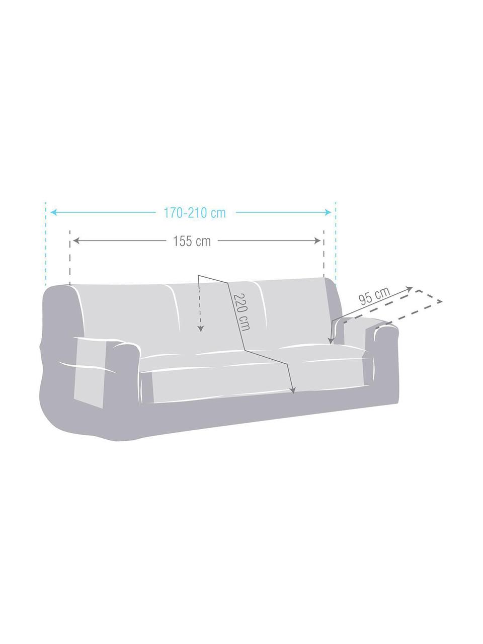 Narzuta na sofę Levante, 65% bawełna, 35% poliester, Beżowy, S 150 x D 220 cm