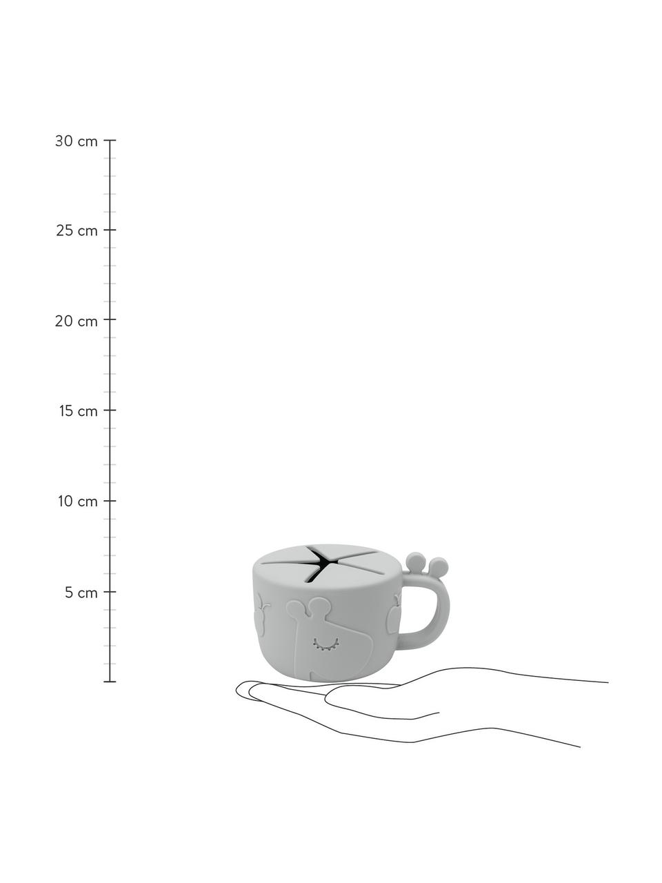 Taza aperitivos Peekaboo, 100% silicona, Gris, Ø 8 x Al 7 cm