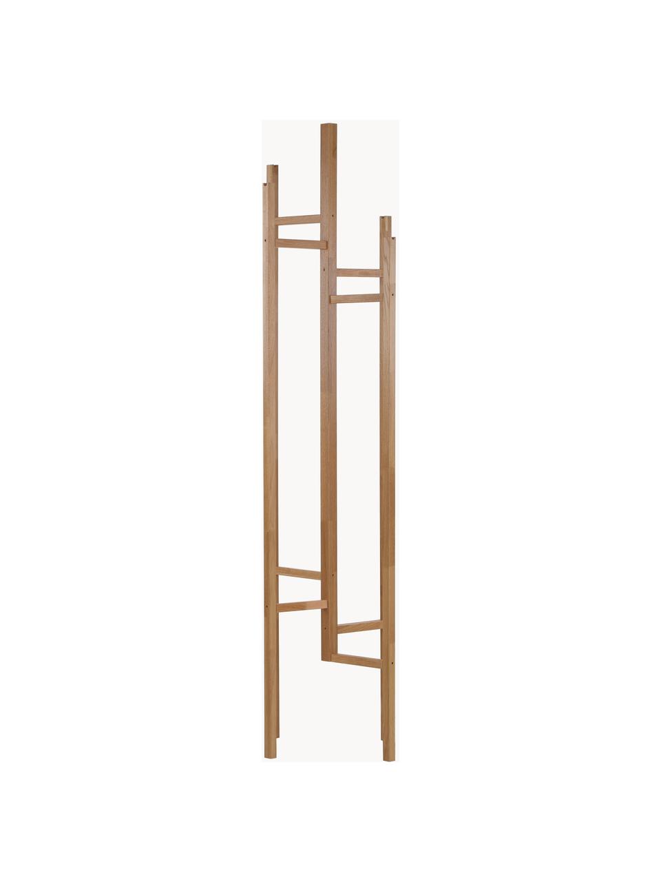 Wieszak stojący z 5 hakami Eigen, Drewno dębowe, Drewno dębowe, S 47 x W 175 cm