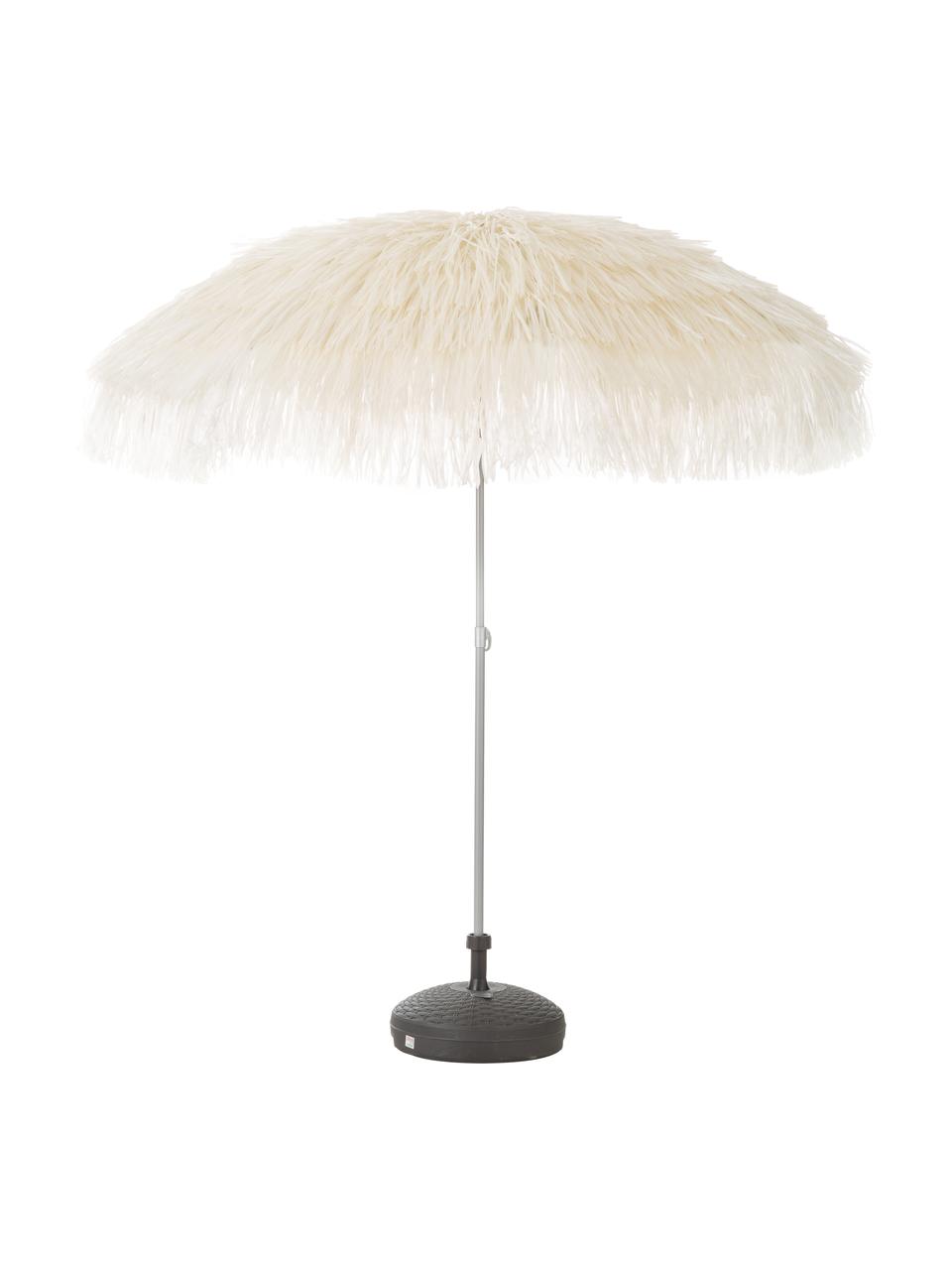 Slunečník s třásněmi Hawaii, výškově nastavitelný, Béžová, Ø 200 cm, V 210 cm
