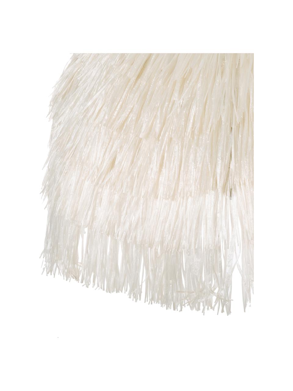 Sombrilla con flecos Hawaii, regulable en altura, Beige, Ø 200 x Al 210 cm