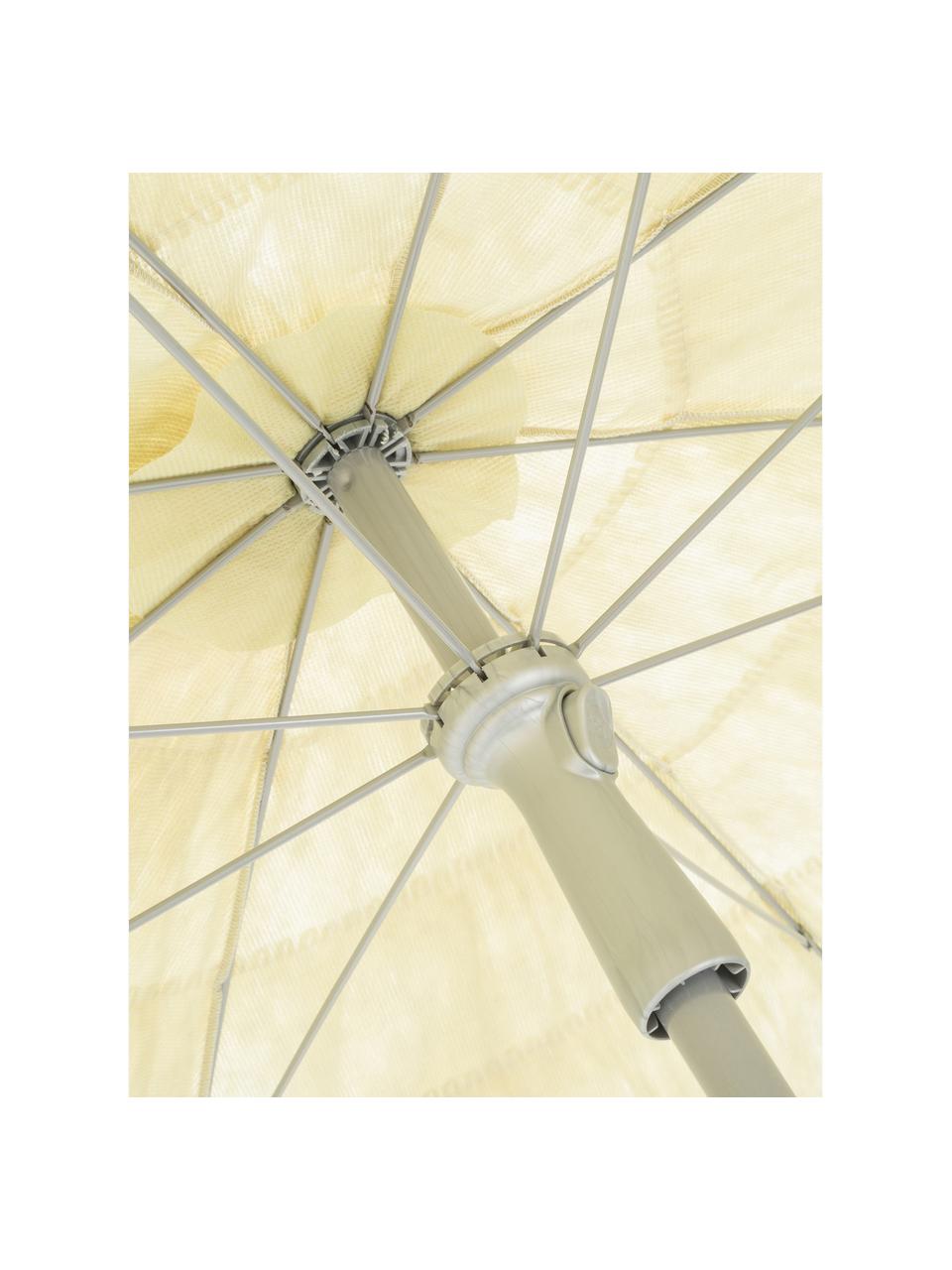 Parasol à franges Hawaii, hauteur ajustable, Ø 200 cm, Blanc crème, Ø 200 x haut. 210 cm