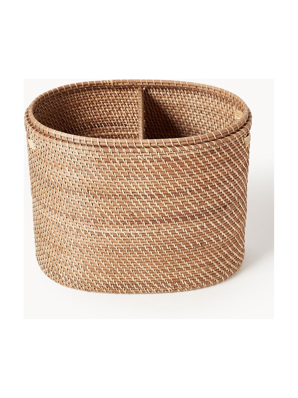 Kosz na pranie z pokrywką Lurdes, Rattan, Jasny brązowy, S 55 x G 35 cm