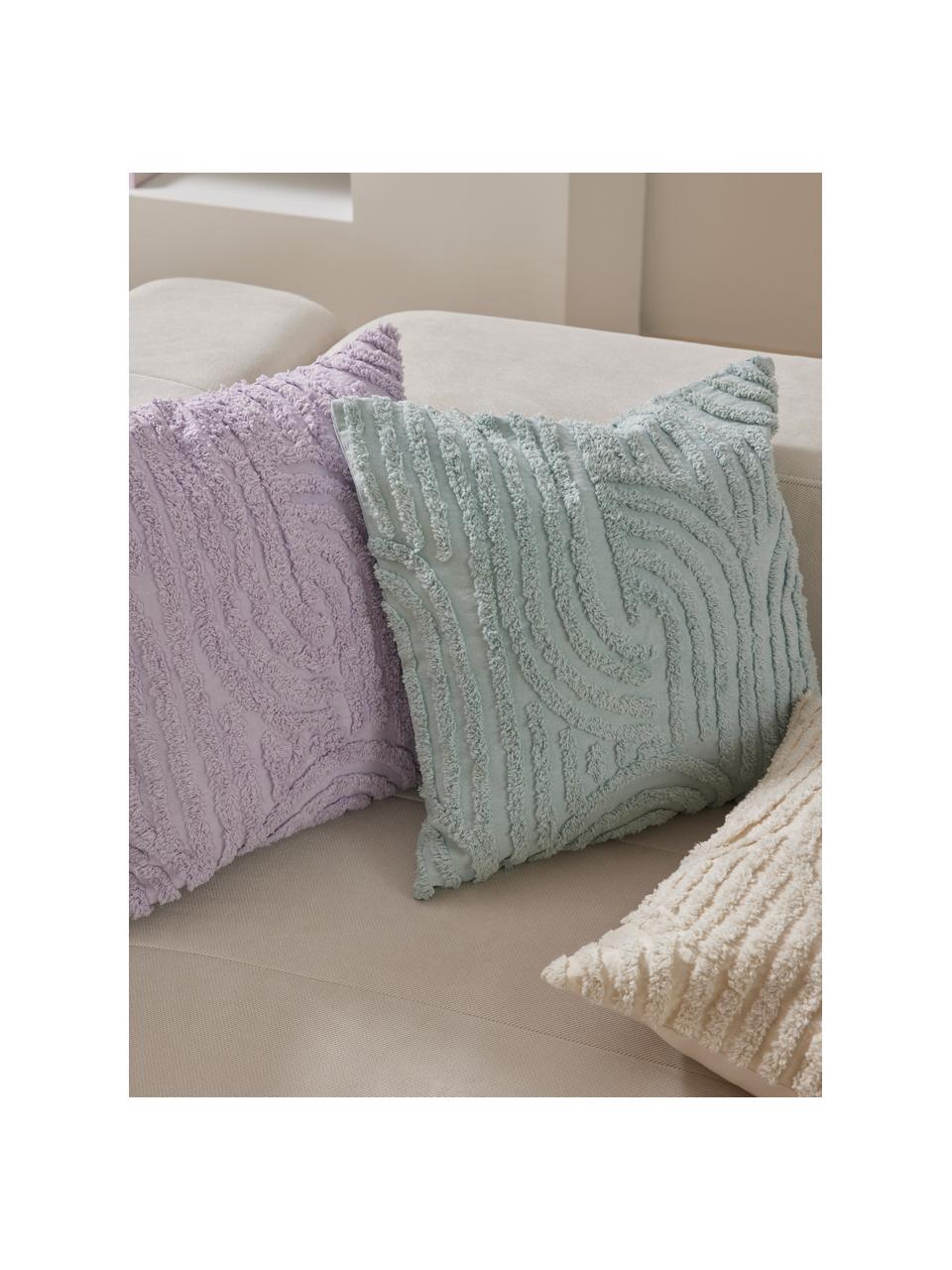 Bavlněný povlak na polštář Bell, 100 % bavlna, Vysoce lesklá fialová, Š 45 cm, D 45 cm