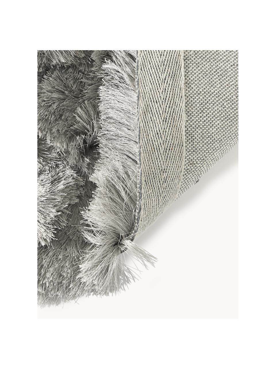 Tapis shaggy à longs poils Jimmy, Gris foncé, larg. 160 x long. 230 cm (taille M)