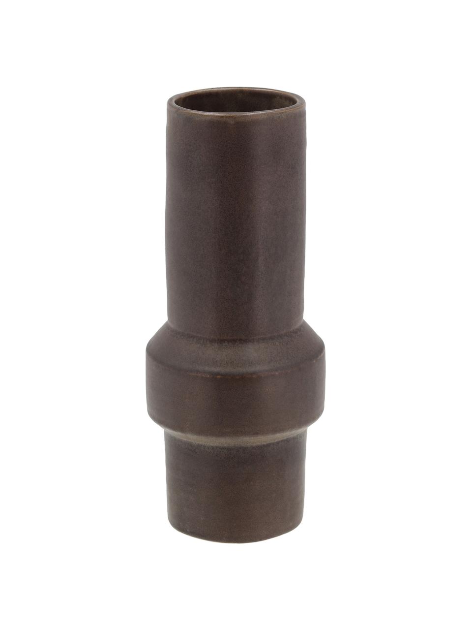 Vase Rost, Steingut, Dunkelbraun, Ø 13 x H 31 cm