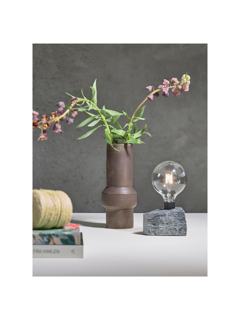 Váza Rost, Kamenina, Tmavohnedá, Ø 13 x V 31 cm