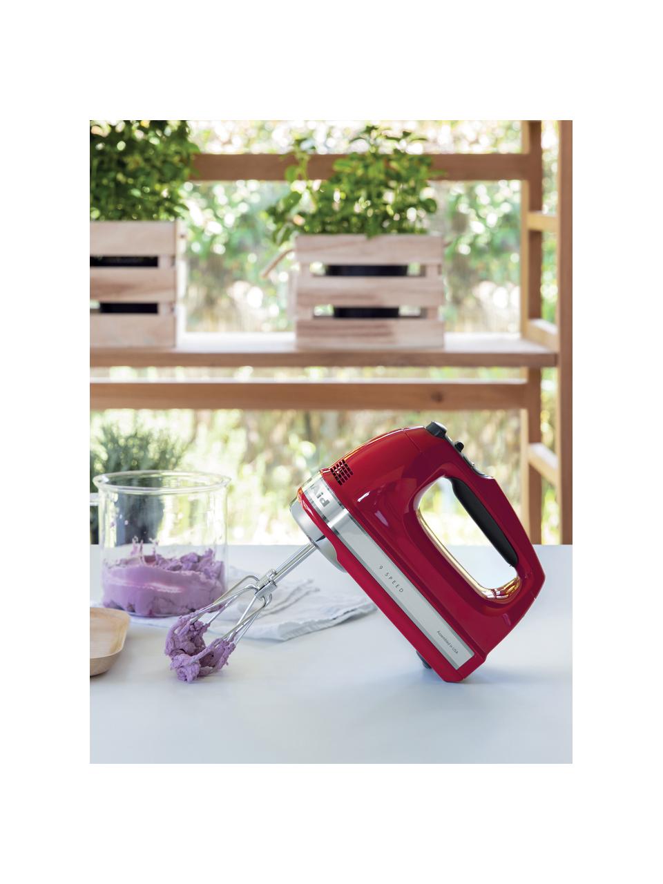 Handrührgerät KitchenAid, Gehäuse: Kunststoff, Rot, glänzend, B 15 x H 20 cm