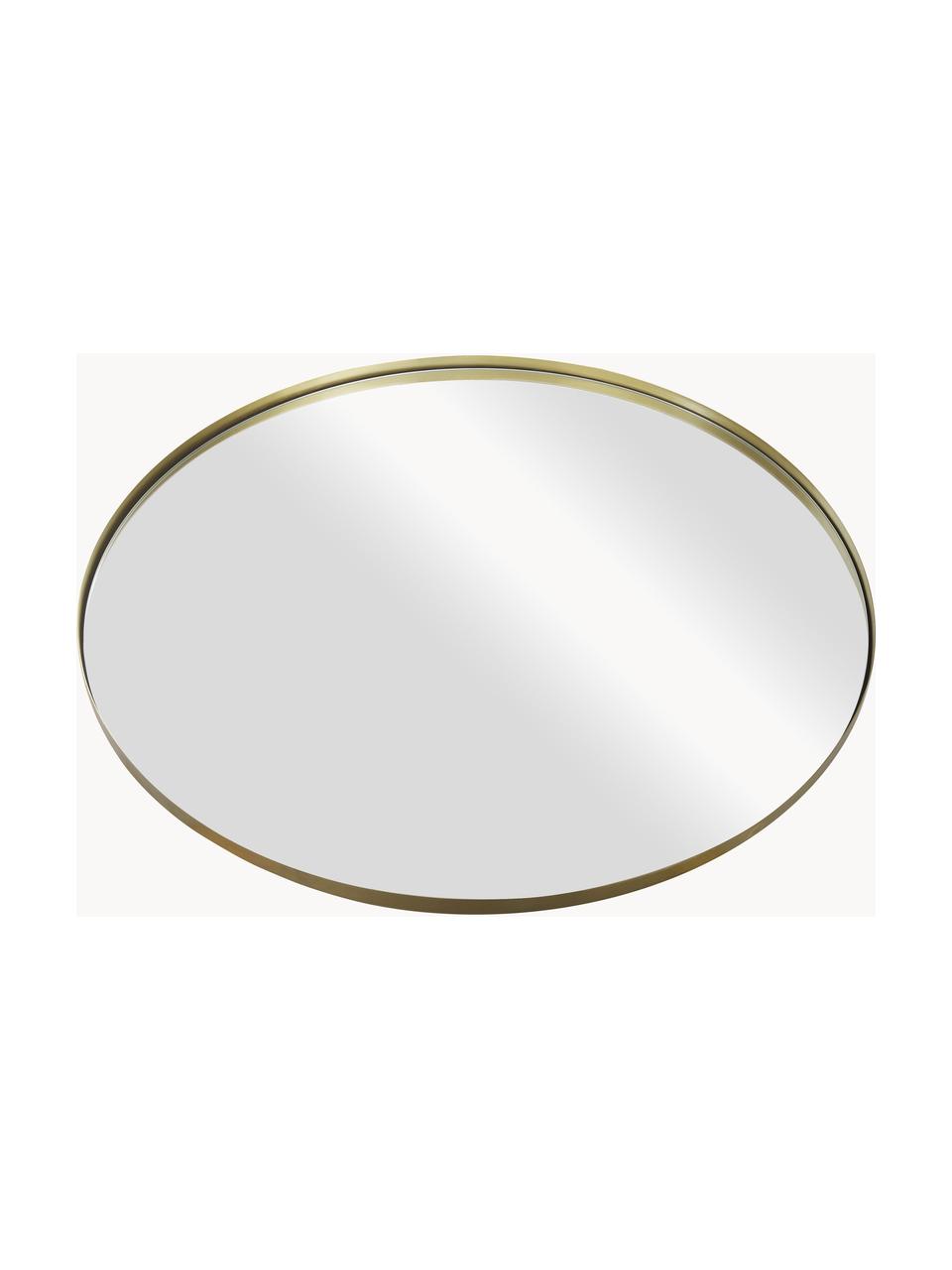 Kulaté nástěnné zrcadlo Ivy, Mosazná, Ø 120 cm, H 3 cm