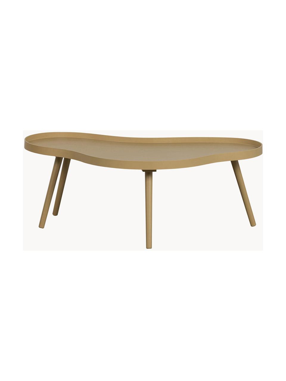 Tavolino da salotto in legno dalla forma organica Mae, Gambe: legno di pino rivestito, Legno, Larg. 100 x Alt. 35 cm