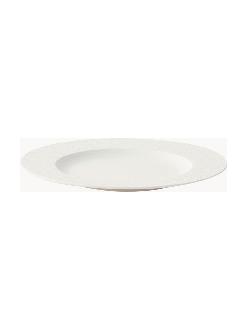 Servizio di piatti in porcellana Manufacture Rock, 2 persone (6 pz), Porcellana, Bianco latte, 2 persone (6 pz)