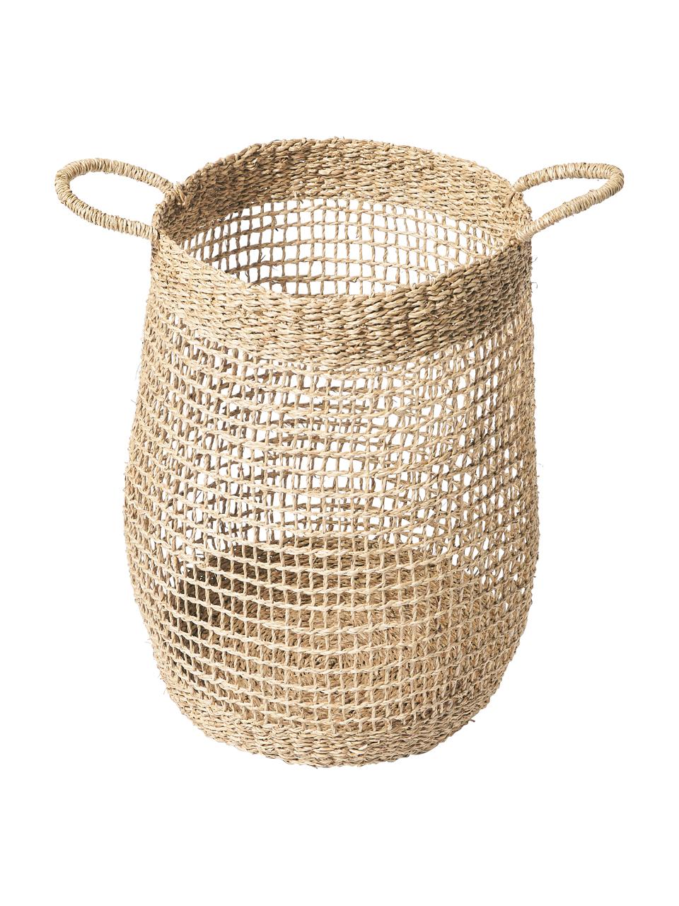 Paniers de rangement en jonc de mer Ian, lot de 2, Algues, Beige, Lot de différentes tailles