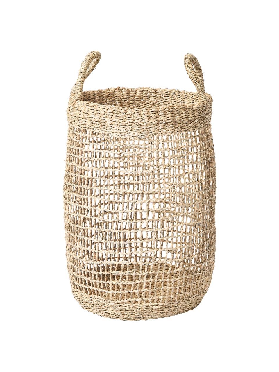 Paniers de rangement en jonc de mer Ian, lot de 2, Algues, Beige, Lot de différentes tailles
