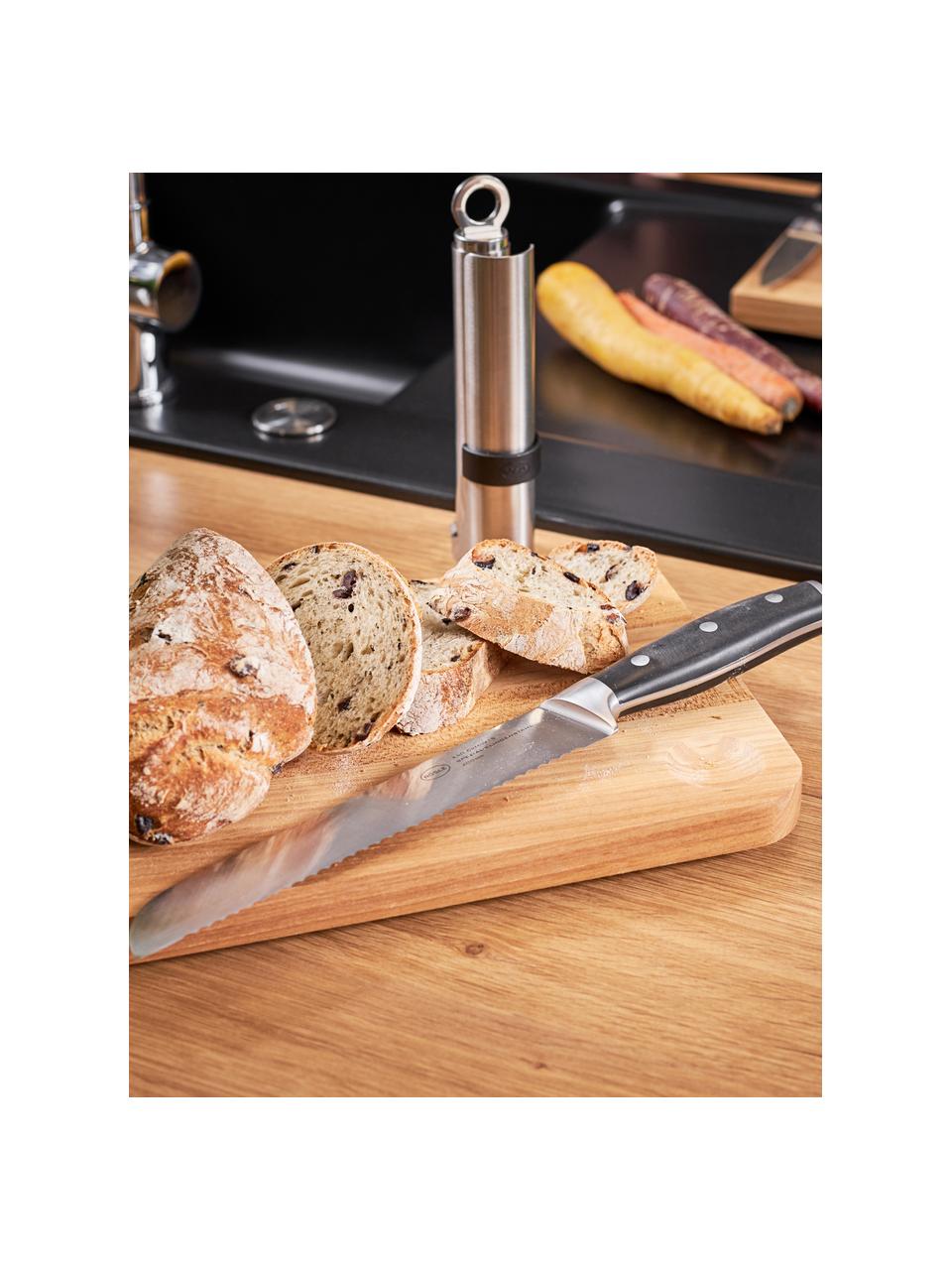 Brotmesser Tradition, Griff: Kunststoff, Silberfarben, Schwarz, L 32 cm