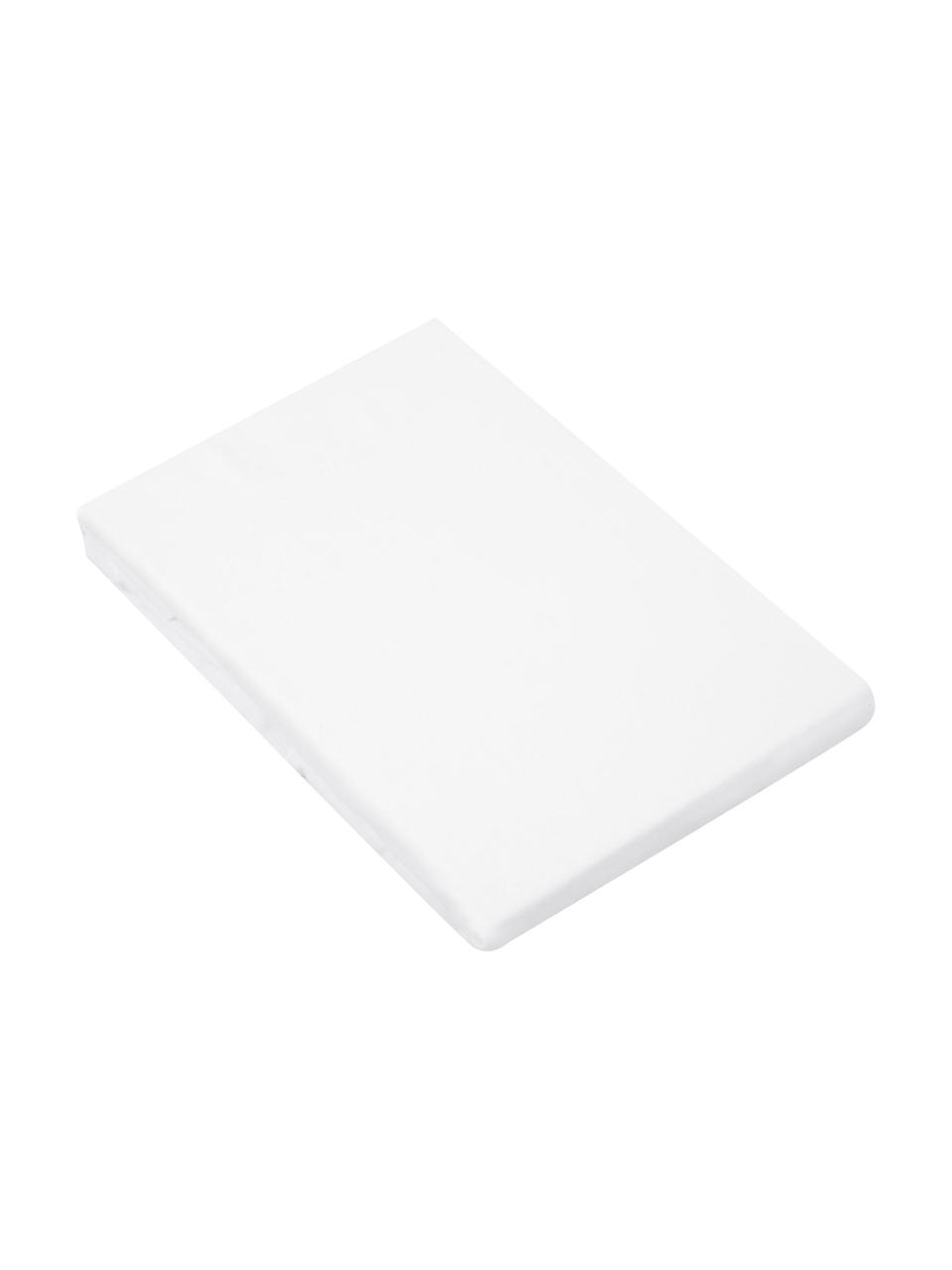 Flanell-Spannbettlaken Biba in Weiß, Webart: Flanell Flanell ist ein k, Weiß, 180 x 200 cm