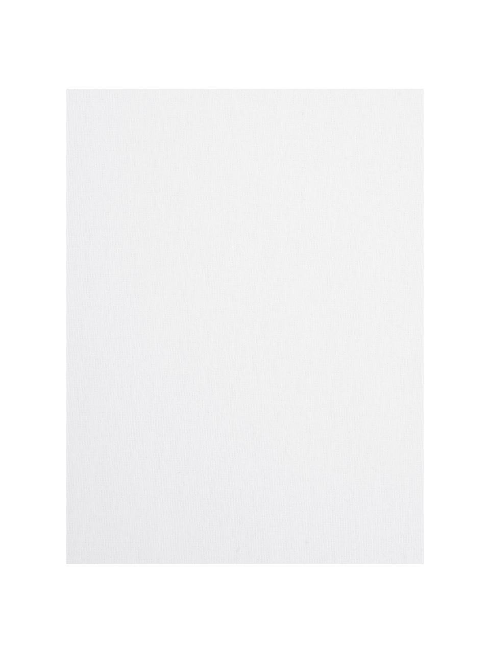 Flanellen hoeslaken Biba in wit, Weeftechniek: flanel Flanel is een knuf, Wit, B 90 x L 200 cm
