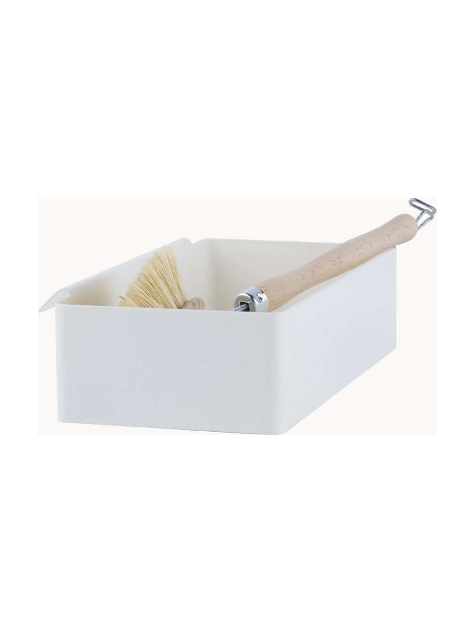 Contenitore da cucina in acciaio Flex, Acciaio rivestito, Bianco, Larg. 21 x Alt. 5 cm