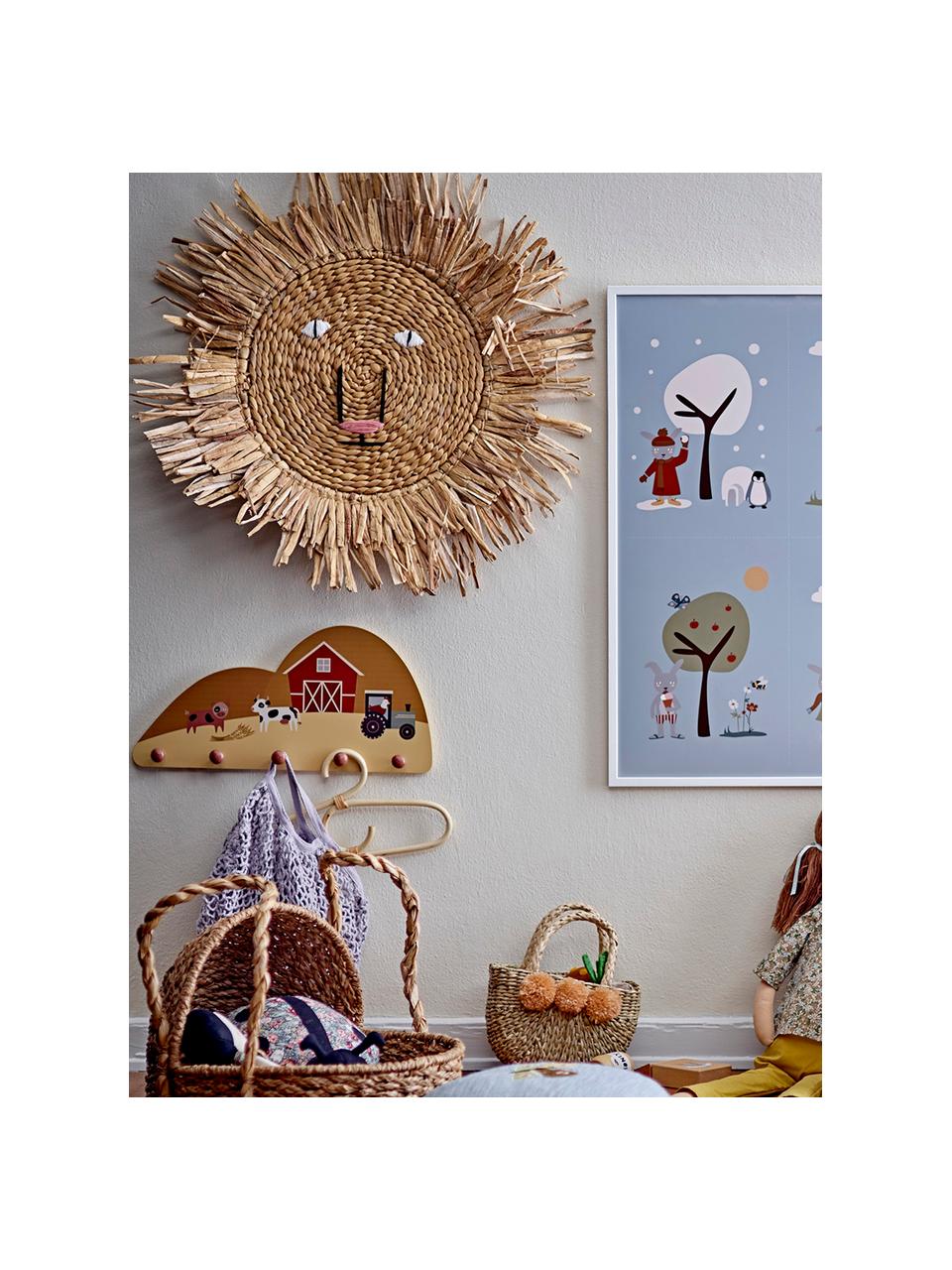 Porte-manteau en bois Billy, MDF, bois de lotus, Multicolore, larg. 42 cm