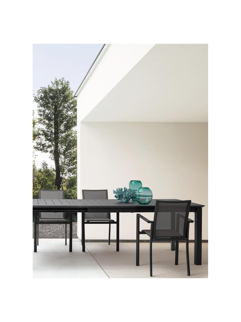 Mesa para exterior extensible Konnor, 160-240 x 100 cm, Gris antracita, An 160-240 x F 100 cm