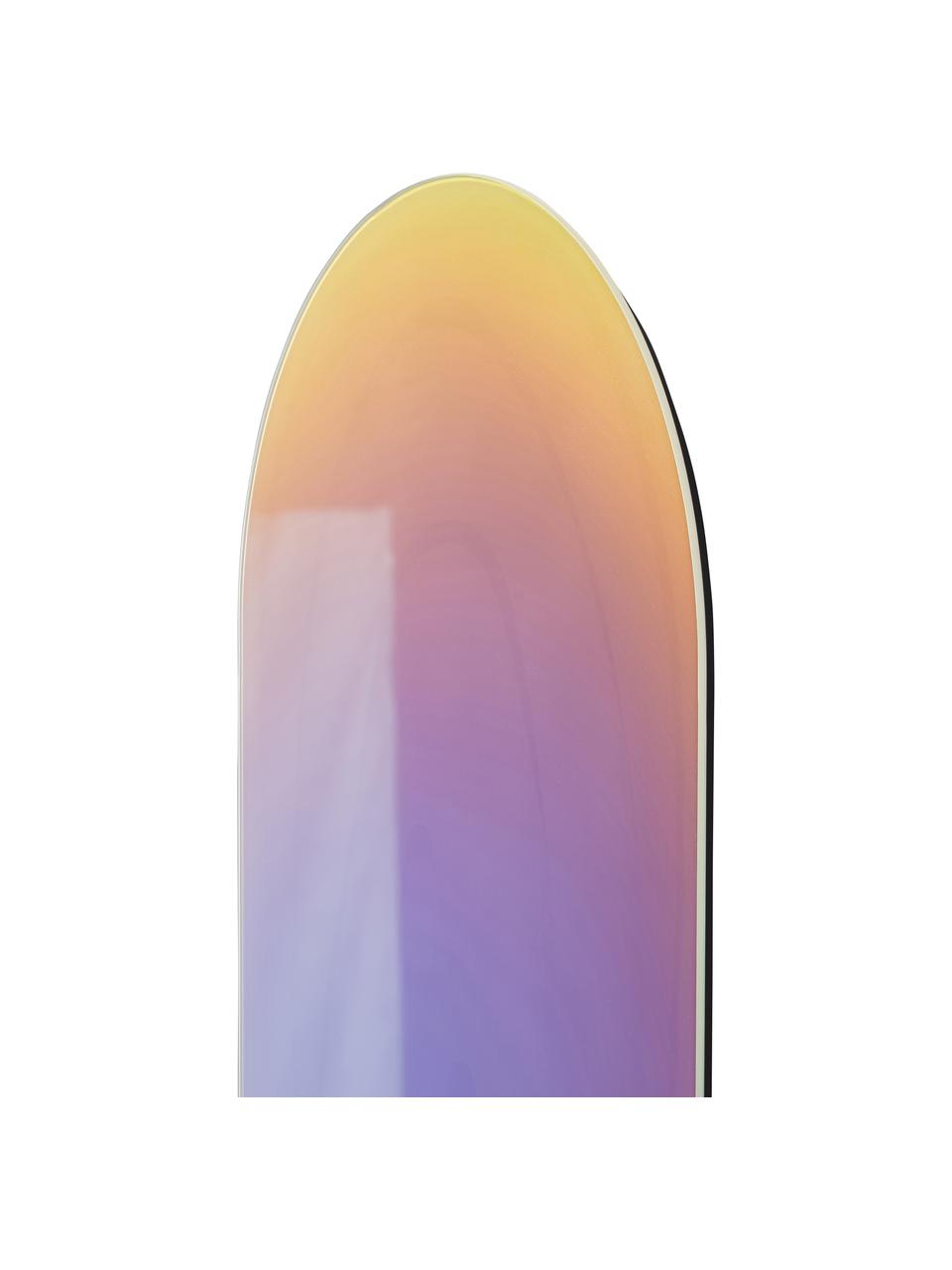 Espejo de pared de diseño iridiscente Ruby, Parte trasera: tablero de fibras de dens, Espejo: cristal, Multicolor, An 80 x Al 40 cm