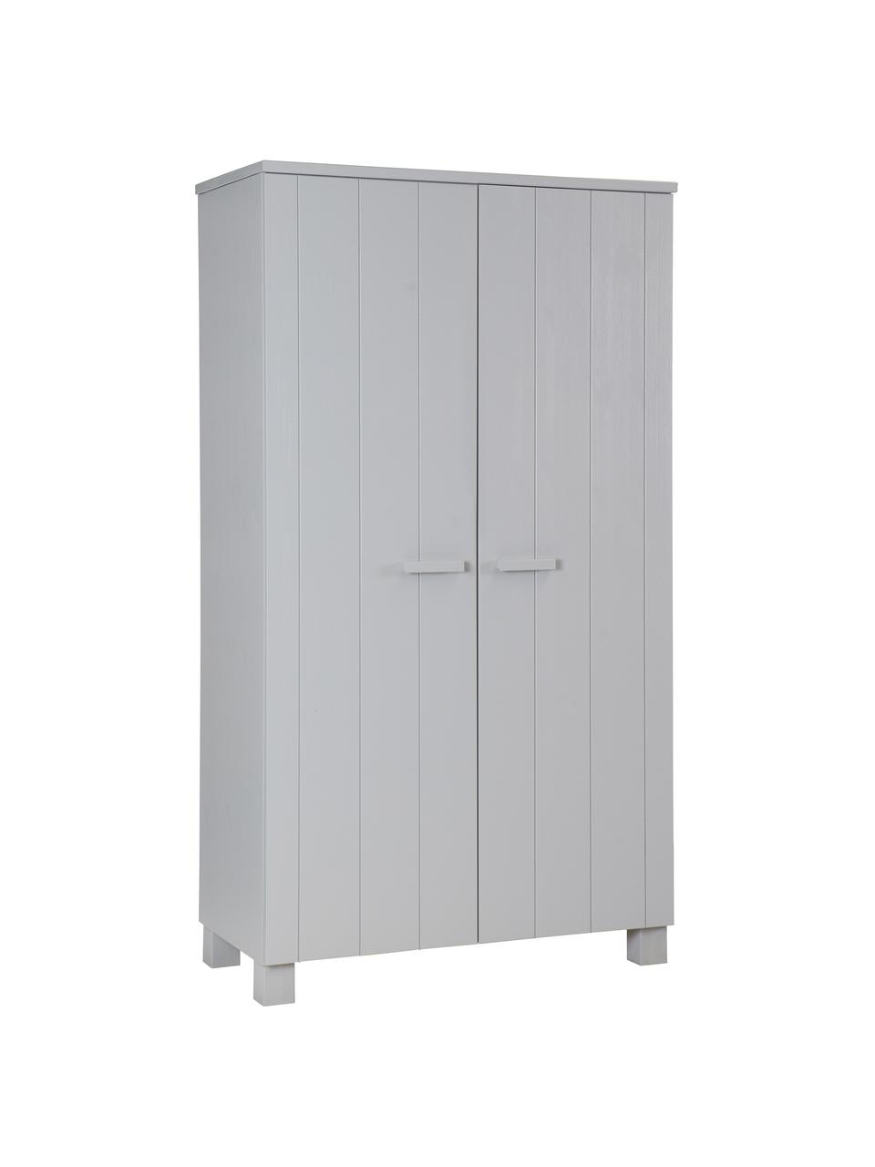 Armoire bois Dennis, Gris béton