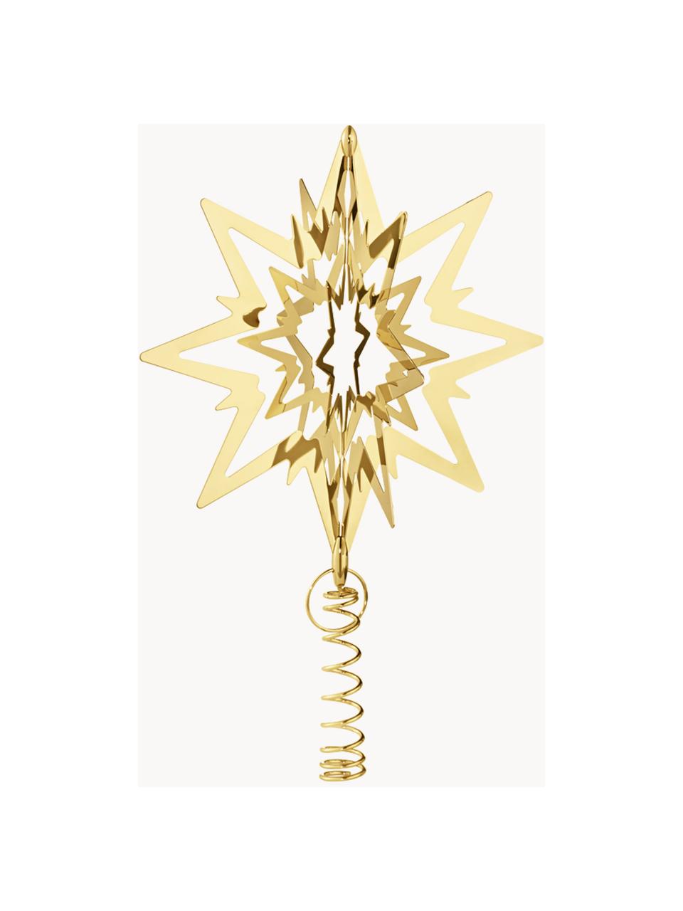 Puntale per albero di Natale con oro 18 carati CC, Acciaio inossidabile rivestito in oro 18 carati, Oro, Larg. 18 x Alt. 21 cm